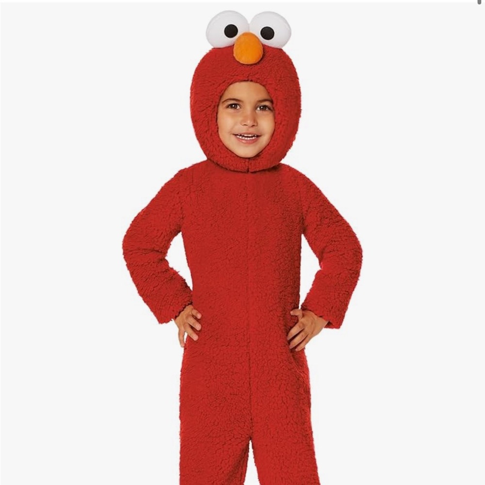 Red Fuzzy Kids Costume